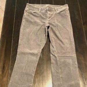Loft - Curvy Sexy Boot Cut Corduroy Pants - Grey - size 29/8